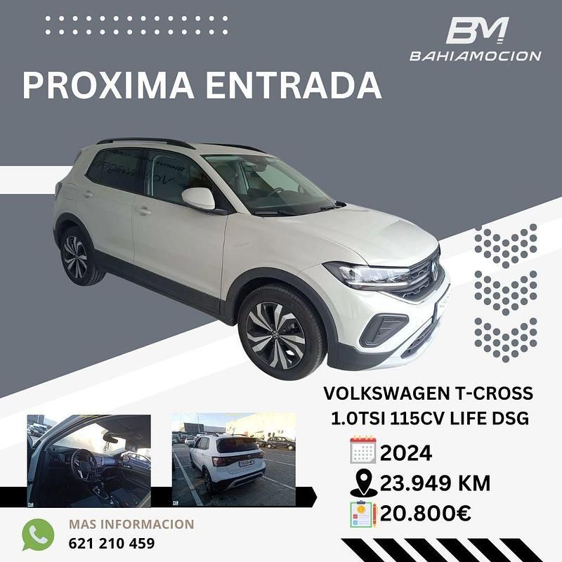 Blanco Usado 2024 VW T-Cross Life SUV | 20.800 € (Precio justo) - Imagen 1/1