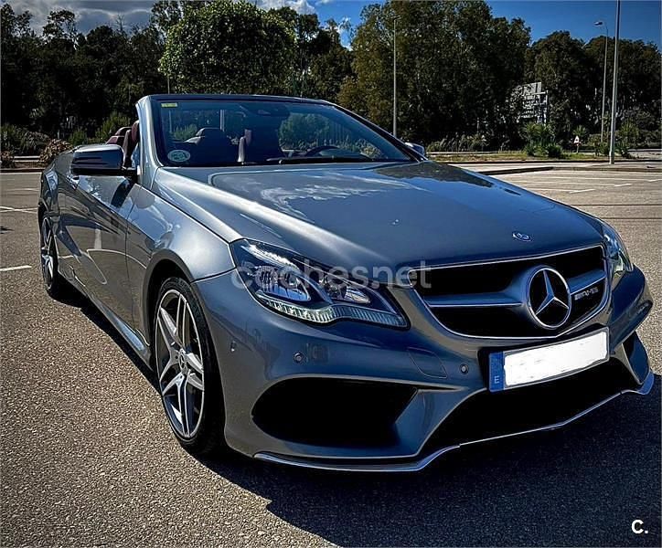 Gris / plata Usado 2015 Mercedes E220 Descapotable | 24.000 € (Caro) - Imagen 1/4