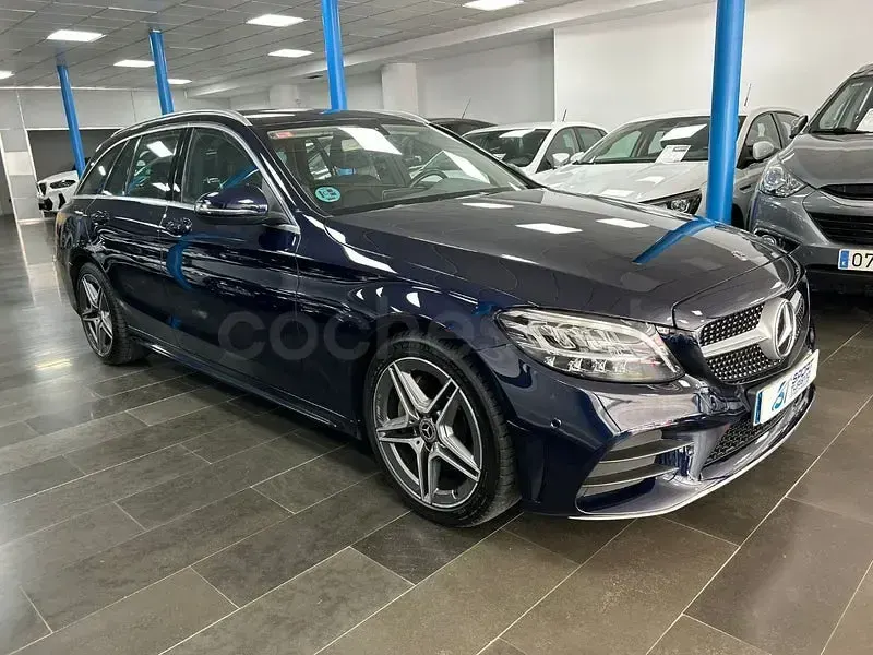 Usado Mercedes C220 194 CV (142 kW) 2018 Azul Familiar