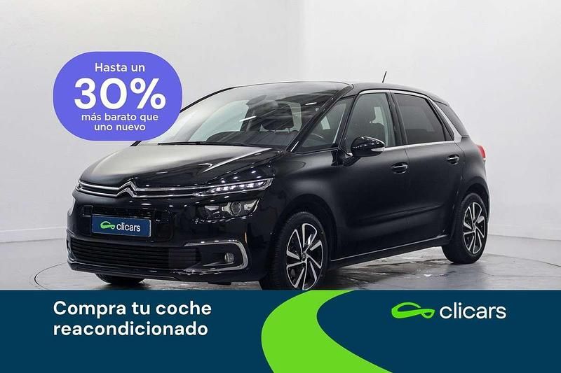 Negro Usado 2018 Citroën C4 SpaceTourer PureTech Monovolumen | 9990 € (Precio justo) - Imagen 1/4