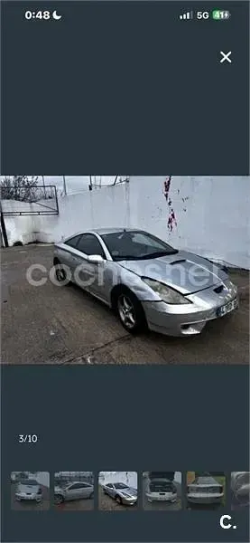 Usado Toyota Celica 143 CV (105 kW) 2001 Gris / plata Coupe