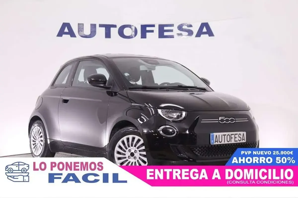 Usado Fiat 500e Action 69 kW (95 CV) 2022 Negro Berlina