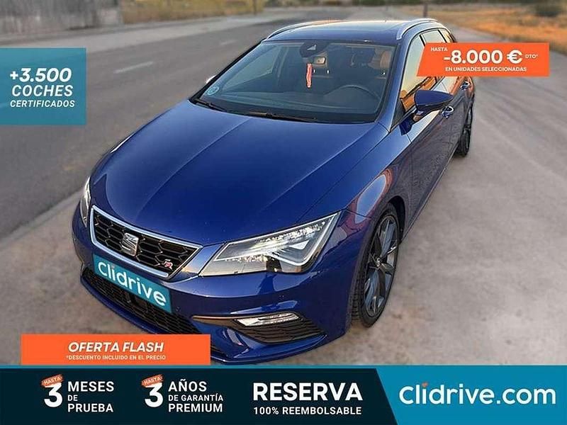 Usado Seat Leon FR 150 CV (110 kW) 2019 Azul Utilitario