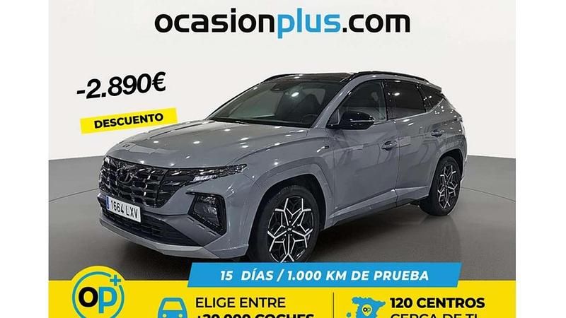 Gris Usado 2022 Hyundai Tucson N Line SUV | 28.910 € - Imagen 1/4