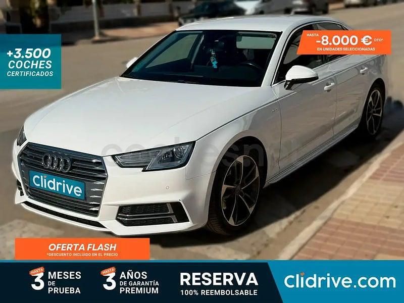 Usado Audi A4 S-Line 150 CV (110 kW) 2017 Blanco Berlina