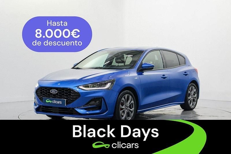 Azul Usado 2022 Ford Focus ST-Line Berlina | 16.490 € (Buen precio) - Imagen 1/4