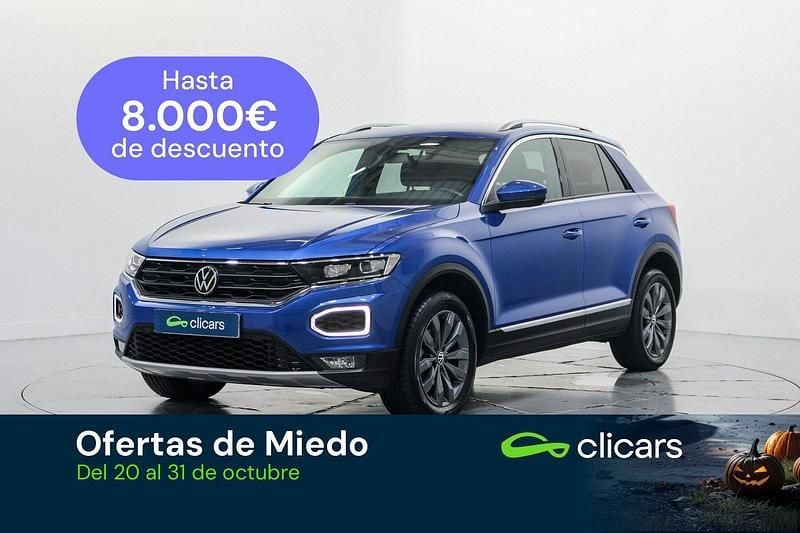 Azul Usado 2021 VW T-Roc Sport SUV | 23.490 € (Precio justo) - Imagen 1/4