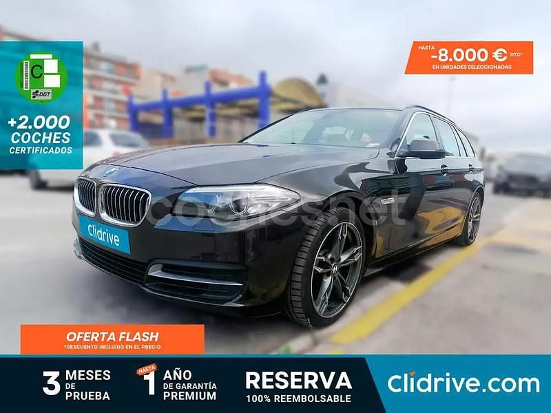 Negro Usado 2014 BMW 520 Familiar | 14.390 € (Precio justo) - Imagen 1/3