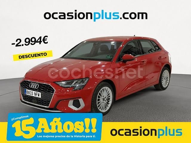 Rojo Usado 2023 Audi A3 Sportback e-tron Advanced Plus Berlina | 24.700 € (Precio justo) - Imagen 1/3