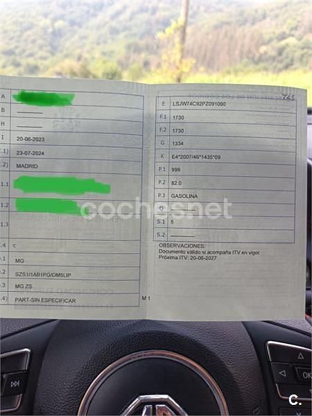 Gris / plata Usado 2023 MG ZS Luxury Berlina | 16.000 € (Precio justo) - Imagen 1/4