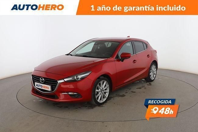 Rojo Usado 2017 Mazda 3 Luxury Berlina | 14.899 € (Precio justo) - Imagen 1/3