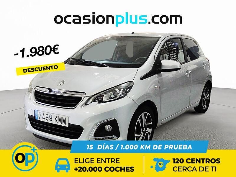 Gris Usado 2018 Peugeot 108 Allure Berlina | 8190 € (Precio justo) - Imagen 1/4