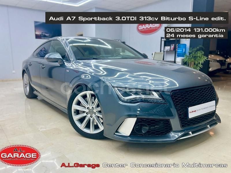Gris / plata Usado 2013 Audi A7 Sportback S-Line Utilitario | 24.990 € (Precio justo) - Imagen 1/4