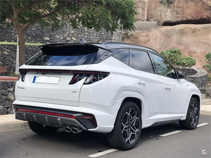 Blanco Usado 2021 Hyundai Tucson N Line SUV | 25.000 € (Caro) - Imagen 1/2