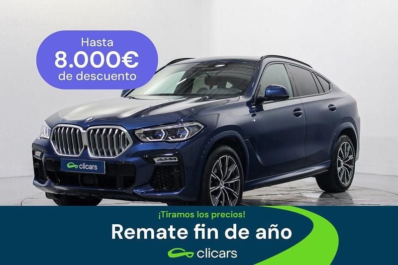 Azul Usado 2021 BMW X6 SUV | 59.990 € (Precio justo) - Imagen 1/4