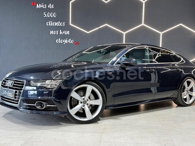 Usado Audi A7 Sportback S-Line 272 CV (200 kW) 2016 Azul Utilitario