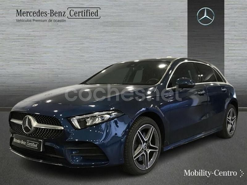 Azul Usado 2022 Mercedes A250 AMG line Berlina | 31.900 € (Precio justo) - Imagen 1/4