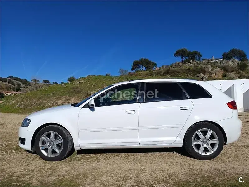 Usado Audi A3 Sportback Attraction 140 CV (102 kW) 2012 Blanco Utilitario