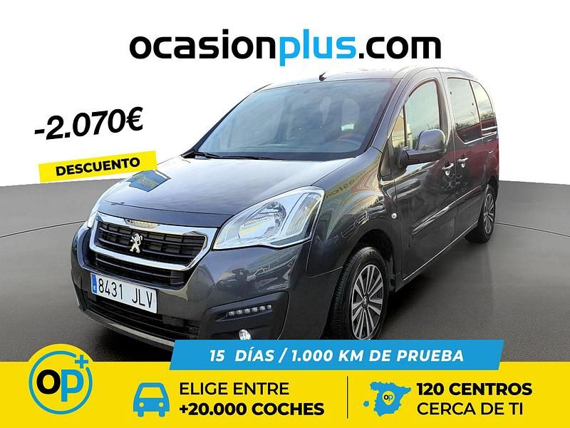 Usado Peugeot Partner Active 100 CV (73 kW) 2016 Gris Monovolumen