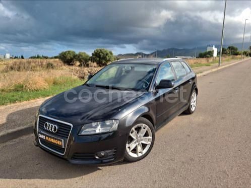 Negro Usado 2010 Audi A3 Sportback Ambition Berlina | 9500 € (Precio justo) - Imagen 1/4