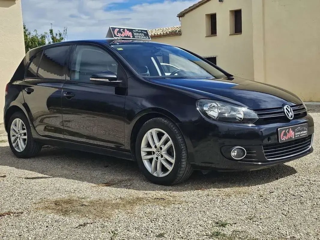 Usado VW Golf VI Sport 121 CV (88 kW) 2010 Negro Utilitario