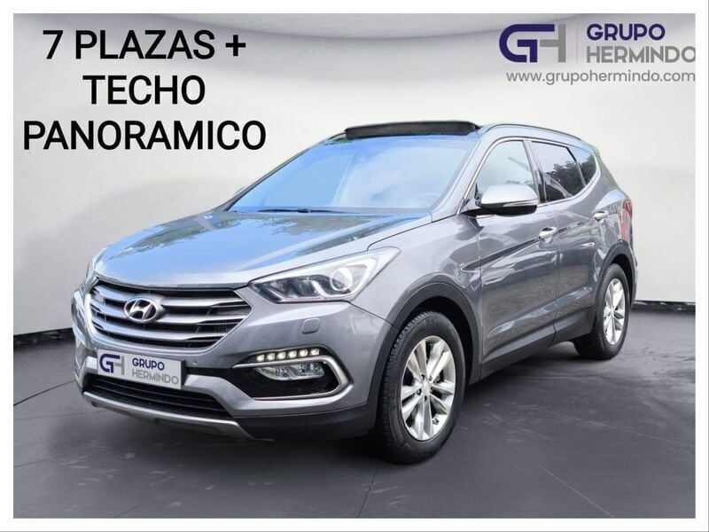 Gris Usado 2017 Hyundai Santa Fe SUV | 19.885 € (Precio justo) - Imagen 1/4