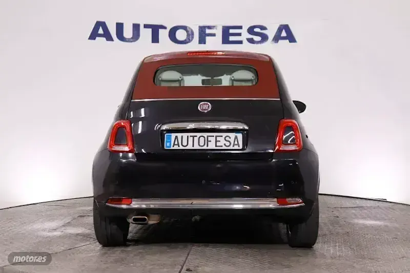 Usado Fiat 500C Lounge 69 CV (50 kW) 2018 Negro Descapotable