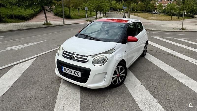 Usado Citroën C1 Feel 82 CV (60 kW) 2017 Blanco Utilitario