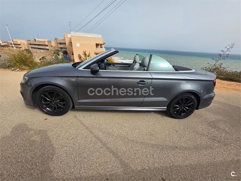 Usado Audi A3 Cabriolet S-Line 150 CV (110 kW) 2017 Gris / plata Descapotable