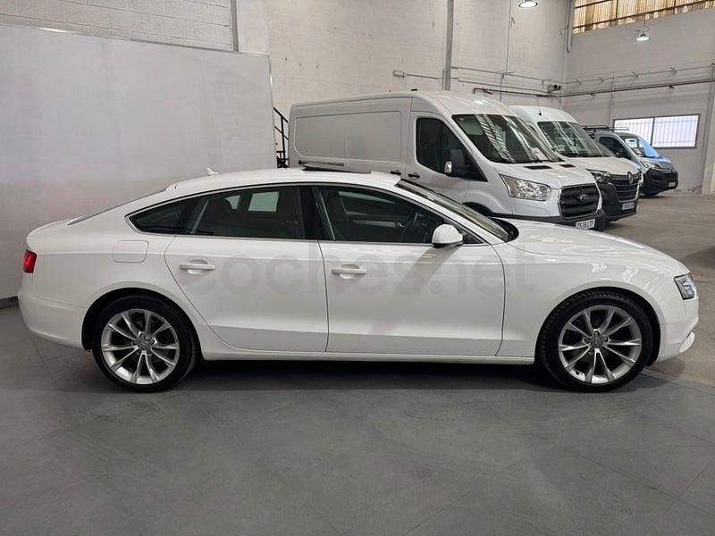 Begagnad Audi A5 Sportback Advanced 150 HK (110 kW) 2015 Vit Halvkombi