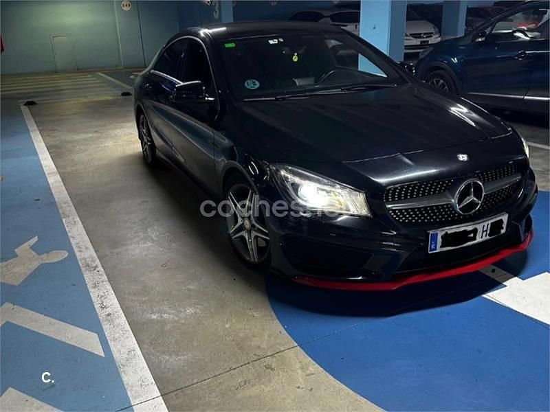 Usado Mercedes CLA220 AMG line 170 CV (125 kW) 2013 Negro Berlina