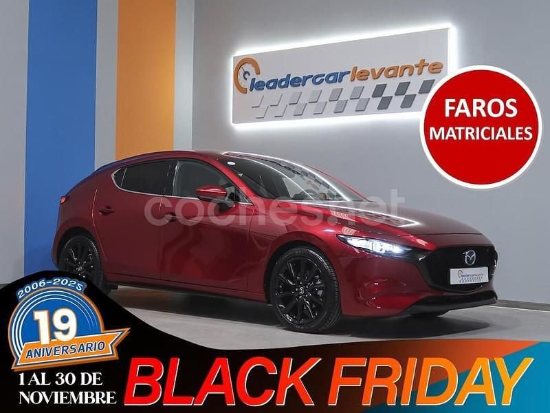 Rojo Usado 2021 Mazda 3 Berlina | 23.900 € (Caro) - Imagen 1/4