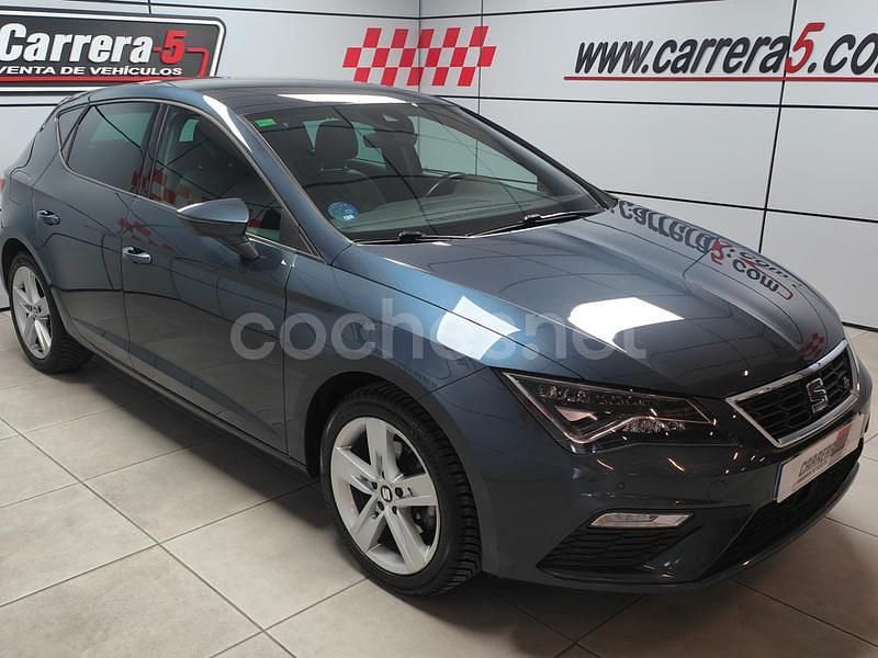 Usado Seat Leon FR 130 CV (95 kW) 2018 Azul Berlina