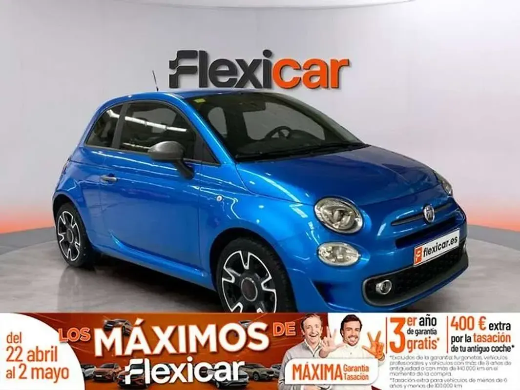Usado Fiat 500 69 HP (50 kW) 2018 Azul Citadino