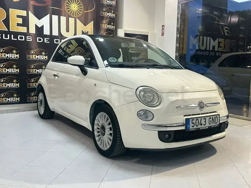 Usado Fiat 500 75 CV (55 kW) 2009 Blanco Descapotable