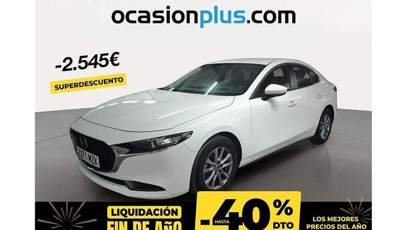 Blanco Usado 2025 Mazda 3 Prime-Line Berlina | 21.355 € (Super precio) - Imagen 1/4