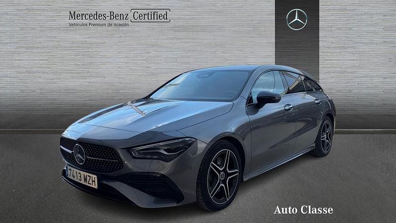 Gris montaña Usado 2025 Mercedes CLA200 Shooting Brake AMG line Familiar | 42.900 € (Caro) - Imagen 1/4