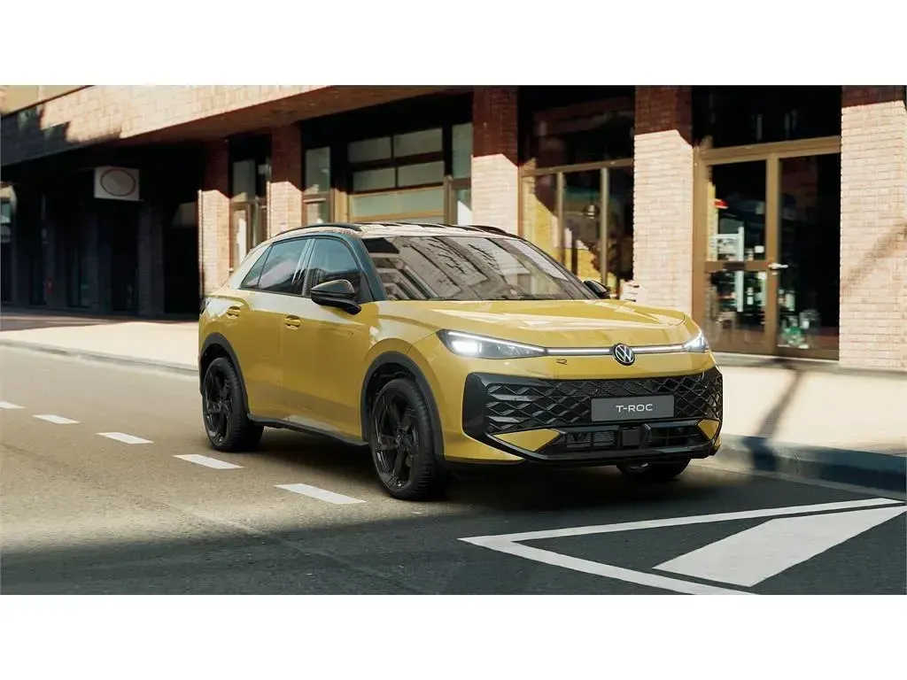 Nuevo VW T-Roc R-line 150 CV (110 kW) 2026 Amarillo canario techo negro SUV