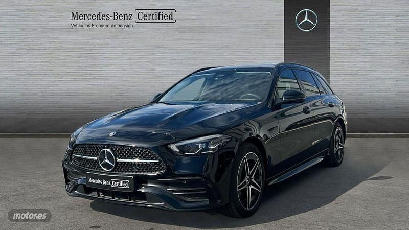 Negro Usado 2024 Mercedes C300e AMG line Familiar | 48.900 € (Caro) - Imagen 1/4