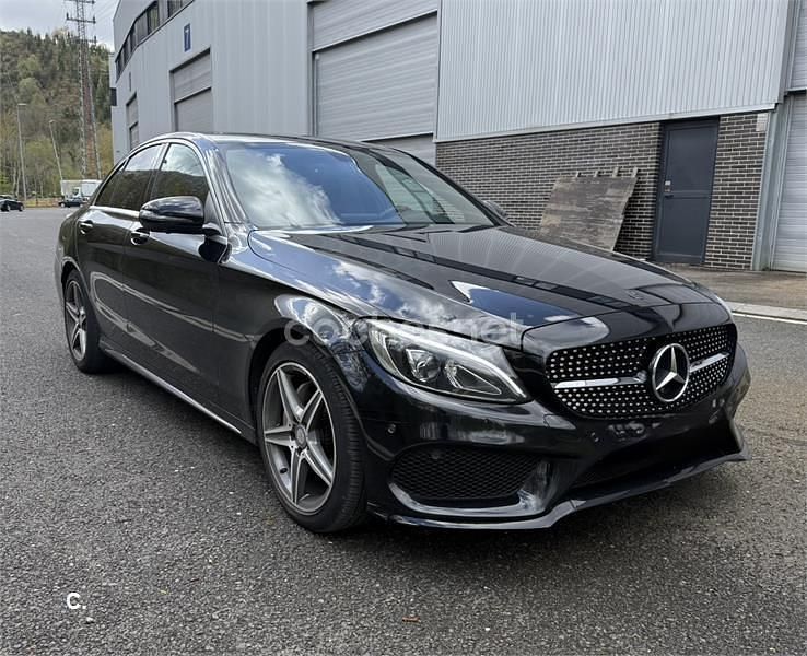 Usado Mercedes C200 AMG 136 CV (100 kW) 2017 Negro Berlina