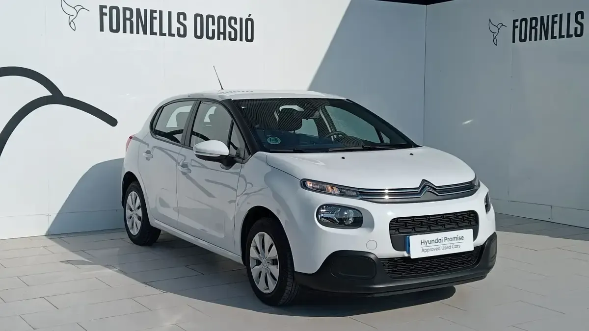 Usado Citroën C3 Live 75 CV (55 kW) 2018 Blanco Utilitario