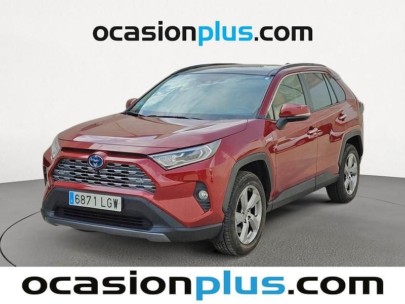 Rojo Usado 2020 Toyota RAV4 Hybrid Luxury SUV | 28.628 € (Buen precio) - Imagen 1/4