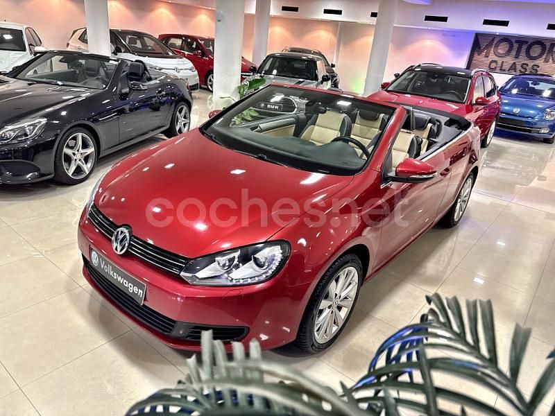 Granate Usado 2013 VW Golf Cabriolet Descapotable | 14.490 € (Precio justo) - Imagen 1/4