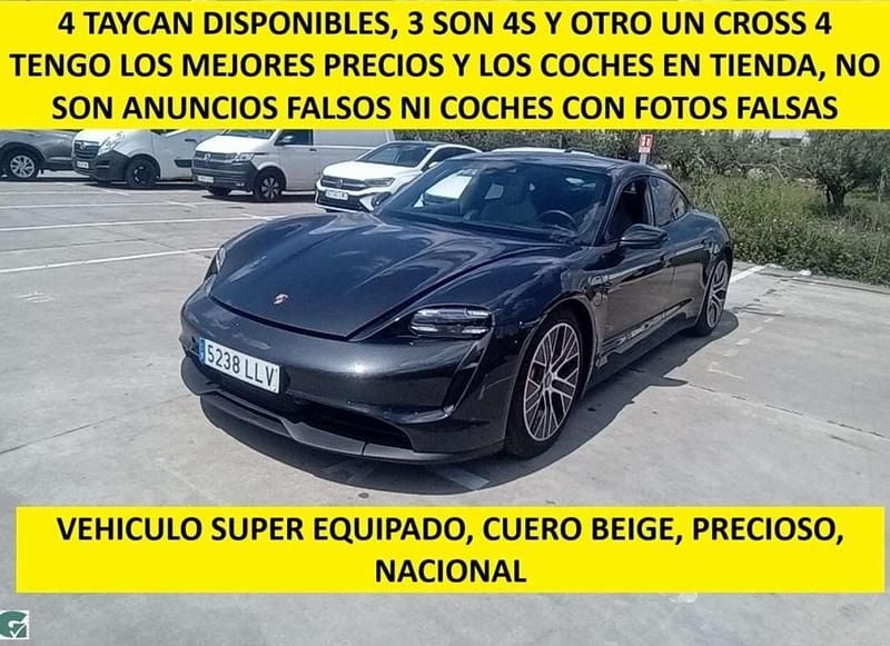 Usado Porsche Taycan 4S 389 kW (530 CV) 2020 Gris Berlina