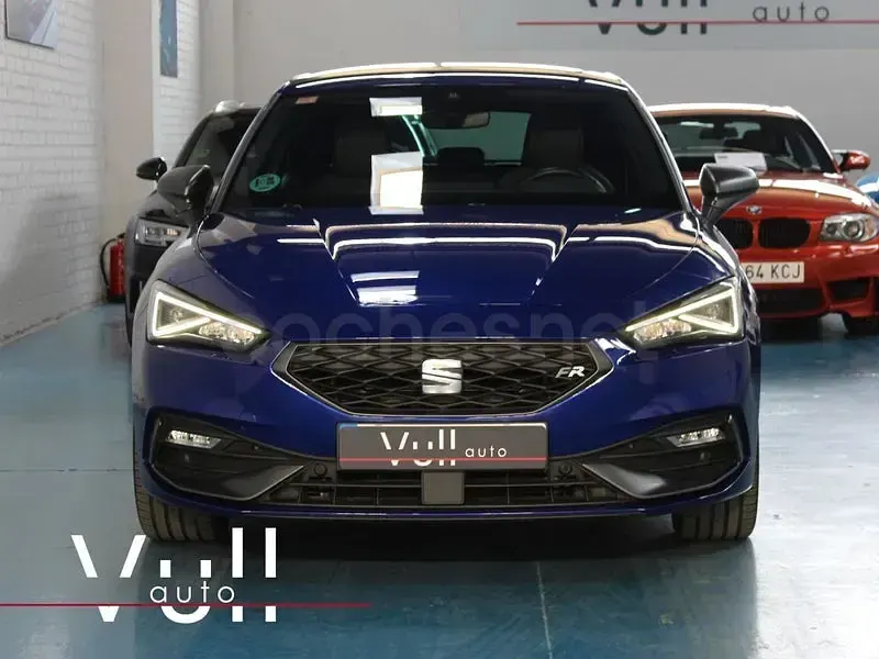 Usado Seat Leon FR 150 CV (110 kW) 2021 Azul Berlina