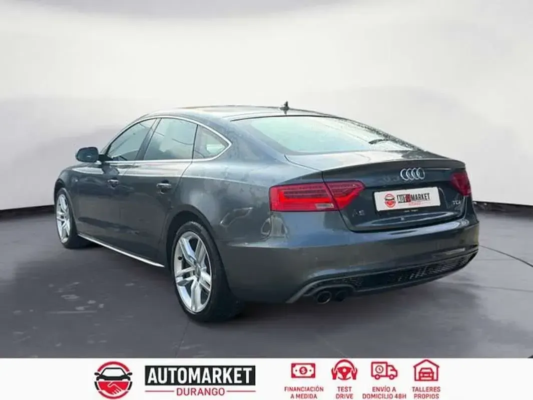 Usado Audi A5 Sportback S-Line 150 CV (110 kW) 2014 Gris Utilitario