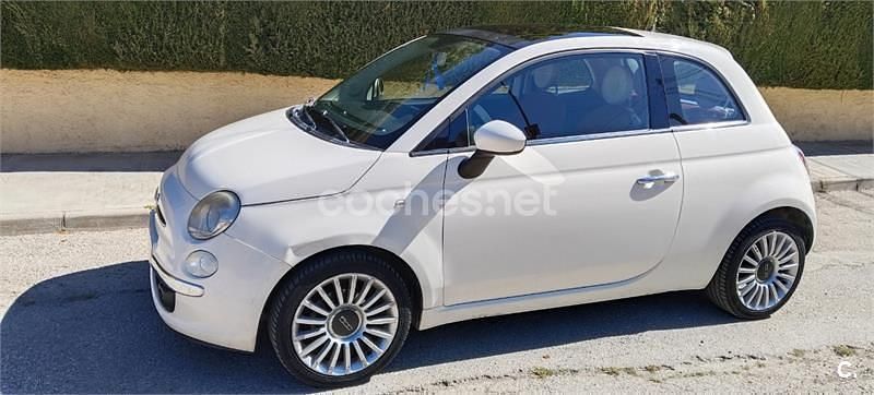 Usado Fiat 500 Lounge 69 CV (50 kW) 2013 Blanco Berlina