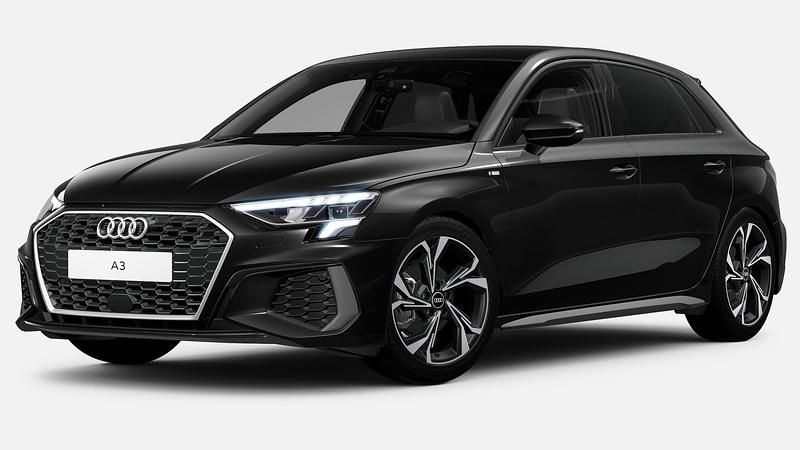 Usado Audi A3 S-Line 150 CV (110 kW) 2022 Negro Berlina