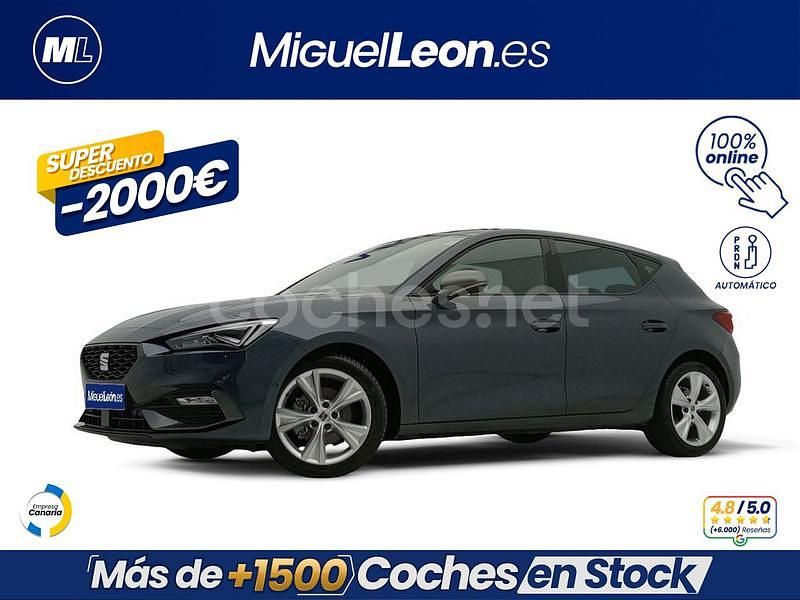 Usado Seat Leon FR 150 CV (110 kW) 2024 Gris / plata Berlina