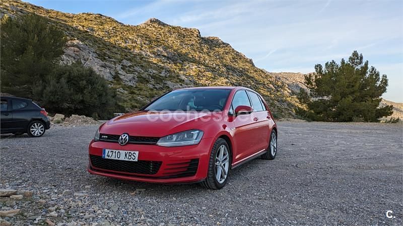 Usado VW Golf VII GTD 184 CV (135 kW) 2013 Rojo Berlina